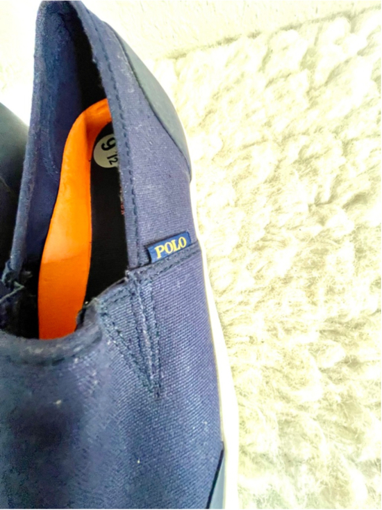 NWOB Polo Ralph Lauren Men Navy Slip on Canvas Loafers Size 9.5D main image 7